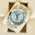 Rolex Day-Date 40 Platinum Ice-Blue Motif Dial Ref. 228206