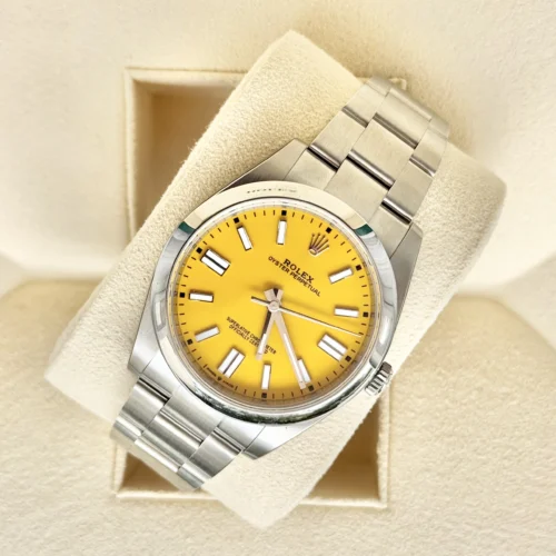 Rolex Oyster Perpetual Yellow Dial Ref. 124300