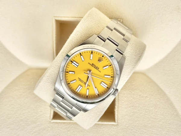 Rolex Oyster Perpetual Yellow Dial Ref. 124300