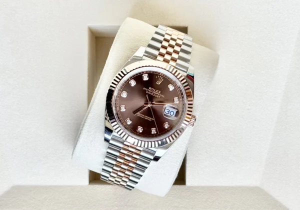 IMG_0913 2 Rolex Date-Just Chocolate Diamond Ref. 126331