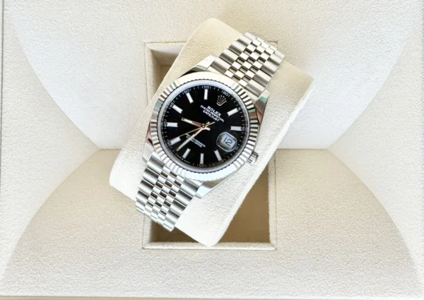 Rolex Date-Just Black Fluted Ref. 126334