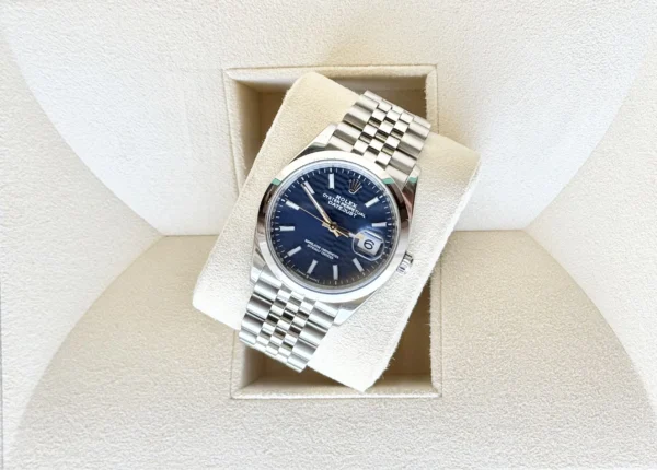 Rolex Date-Just Blue Motif Dial 36 Ref. 126200